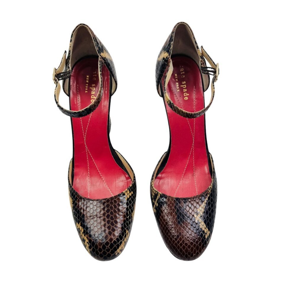 Kate Spade Python/Snakeskin Closed Toe Wedge Heels Women's Size 6